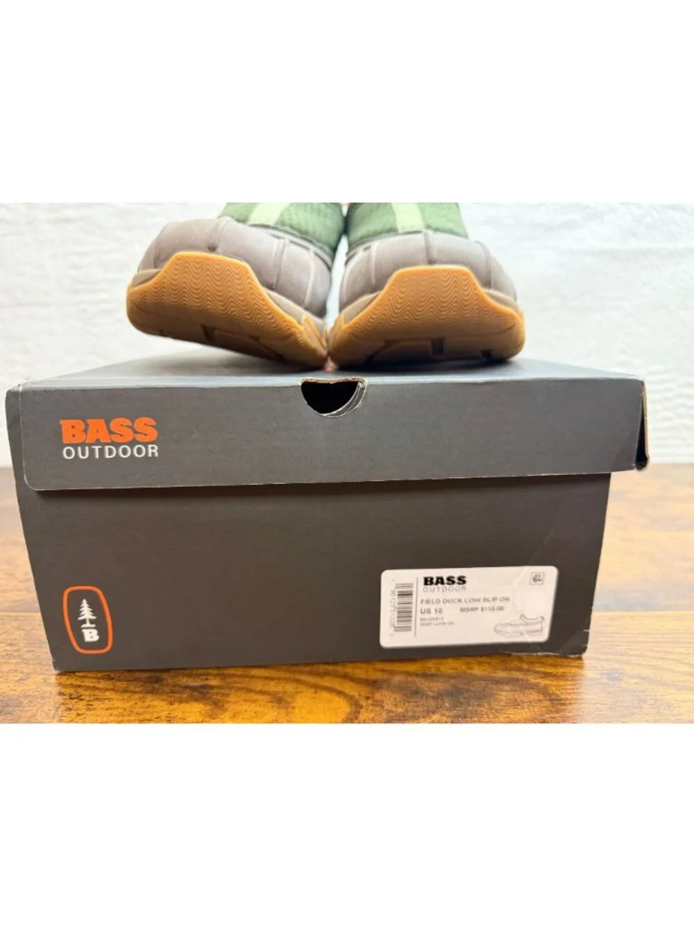 New Bass Outdoor Field Duck Low Slip-On Shoes Size 10 Waterproof